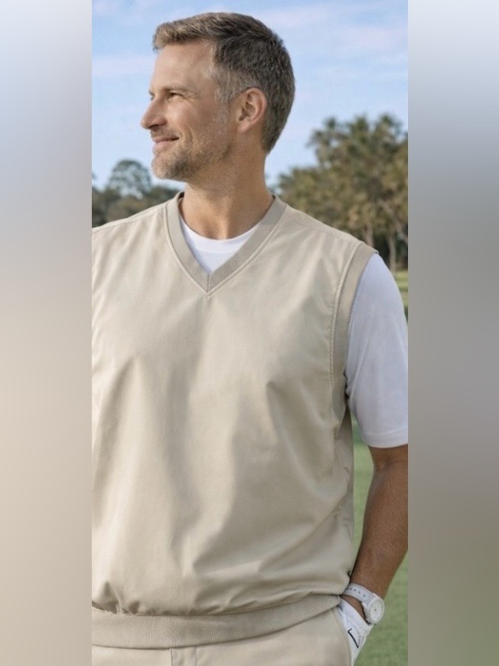 Callaway Sleeveless V-Neck Golf Pullover- XL
